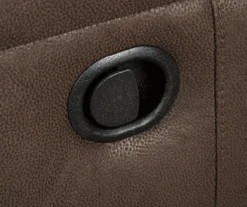 Jesolo Coffee Brown Reclining Console Loveseat -Home Furnishing Store 810519673 4