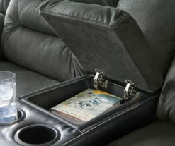 Earhart Faux Leather Reclining Console Loveseat -Home Furnishing Store 810519695 5