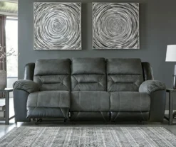 Earhart Faux Leather Reclining Sofa -Home Furnishing Store 810519696 3