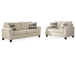 Abinger Cream Loveseat -Home Furnishing Store 810519727 810519731