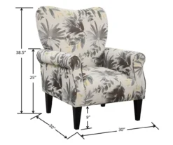 Willow River Lincoln Floral Accent Chair -Home Furnishing Store 810519969 4