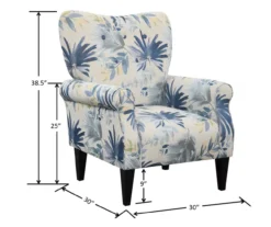 Willow River Lincoln Floral Accent Chair -Home Furnishing Store 810519970 4