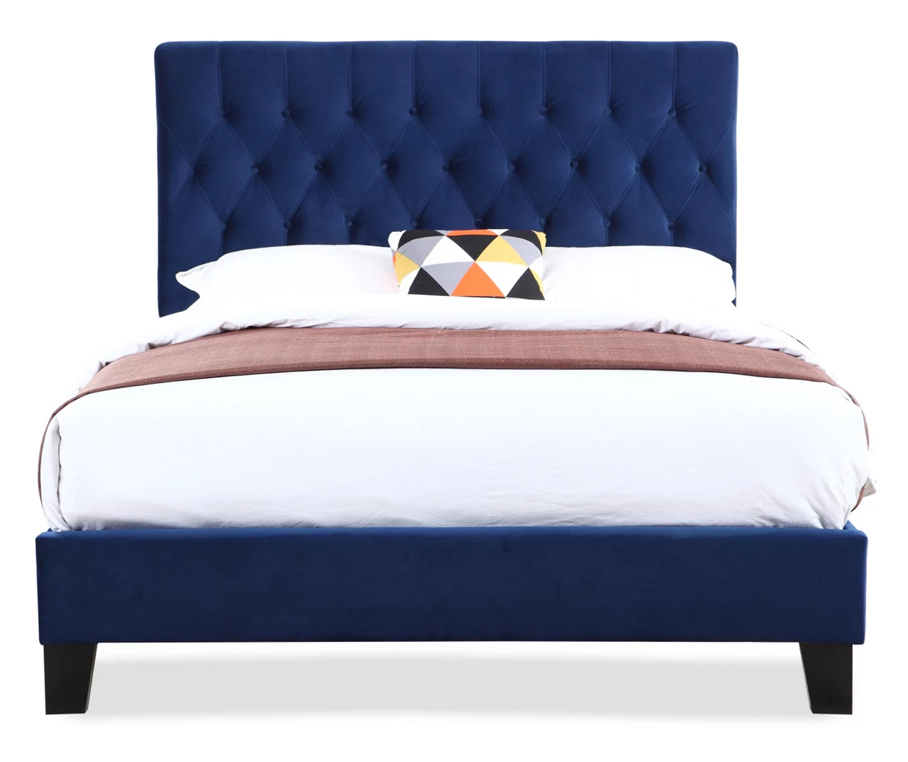 Decatur Navy Twin Upholstered Bed 6 Decatur Navy Twin Upholstered Bed - Image 6