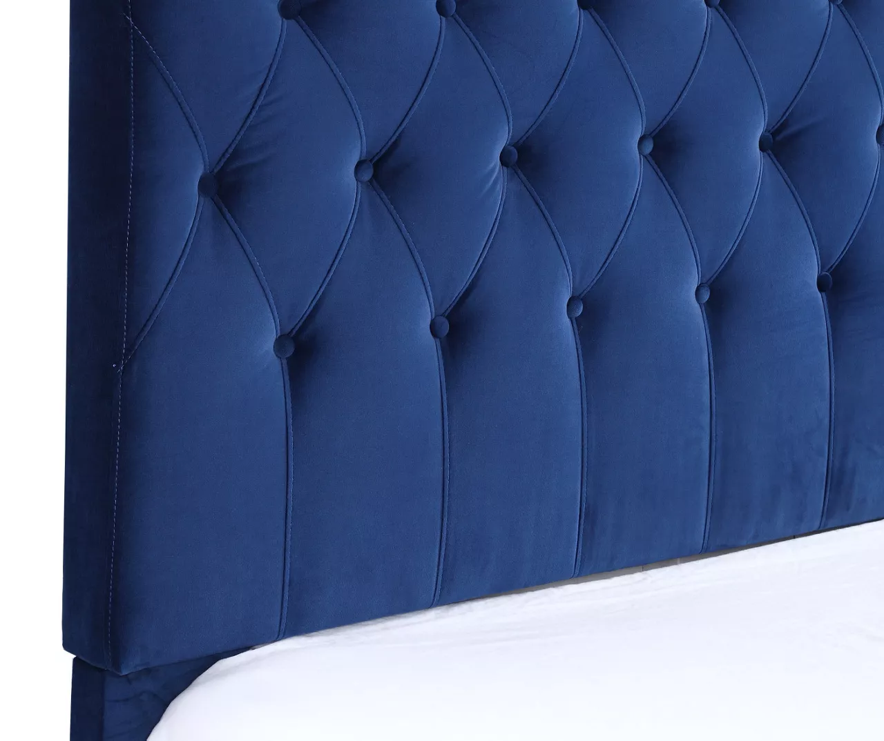 Decatur Navy Twin Upholstered Bed 8 Decatur Navy Twin Upholstered Bed - Image 8