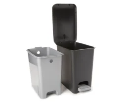 Black Step-On 2.7 Gallon Waste Can With Removable Liner -Home Furnishing Store 810522755 2