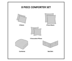 Stacie Blush King 8-Piece Comforter Set -Home Furnishing Store 810523119 810523121 13