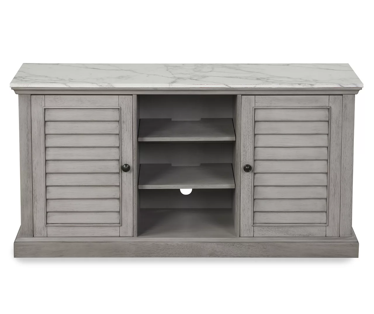 52" Faux Marble Shutter Door TV Stand 1 52" Faux Marble Shutter Door TV Stand