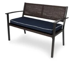 Navy Blue Deluxe Outdoor Bench Cushion -Home Furnishing Store 810525199 3
