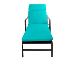 Turquoise Outdoor Chaise Cushion -Home Furnishing Store 810525544 3
