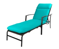 Turquoise Outdoor Chaise Cushion -Home Furnishing Store 810525544 4