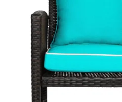 Turquoise 4-Piece Deluxe Outdoor Chair Cushion Set -Home Furnishing Store 810525552 4