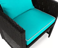Turquoise 4-Piece Deluxe Outdoor Chair Cushion Set -Home Furnishing Store 810525552 7