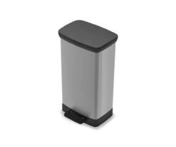 Curver Deco 30-Liter Step-On Wastebasket 16 Curver Deco 30-Liter Step-On Wastebasket -Home Furnishing Store 810525610 31
