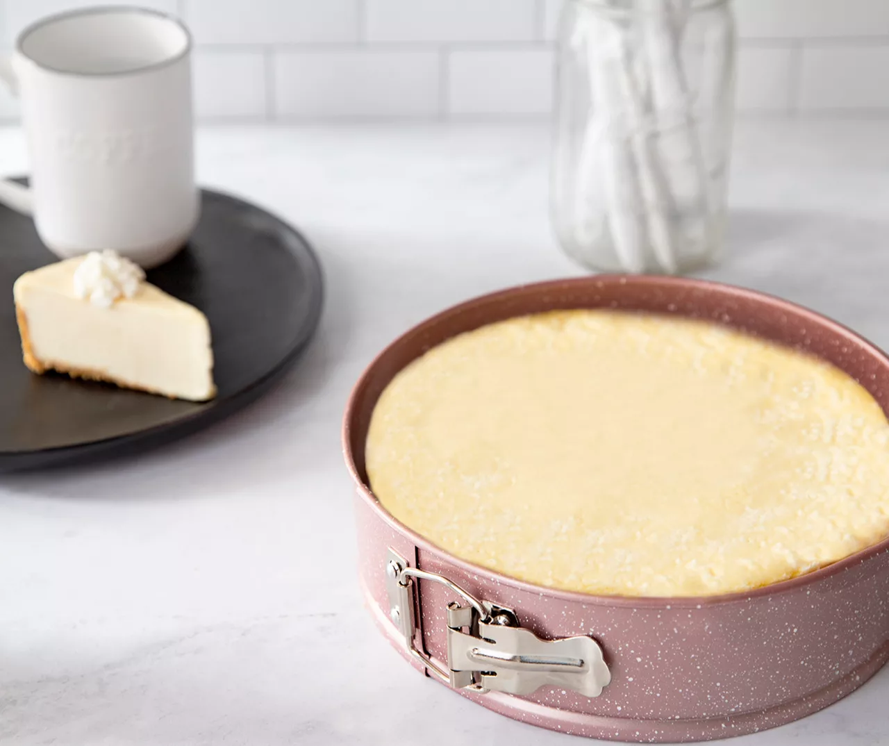 Rose Gold Speckled Springform Pan, (9") 3 Rose Gold Speckled Springform Pan, (9") - Image 3