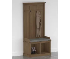 Real Living Villa Park 2-Hook Hall Tree With Cushioned Bench -Home Furnishing Store 810529576 1
