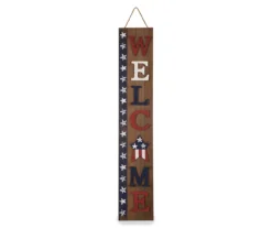 "Welcome" Patriotic Porch Sign