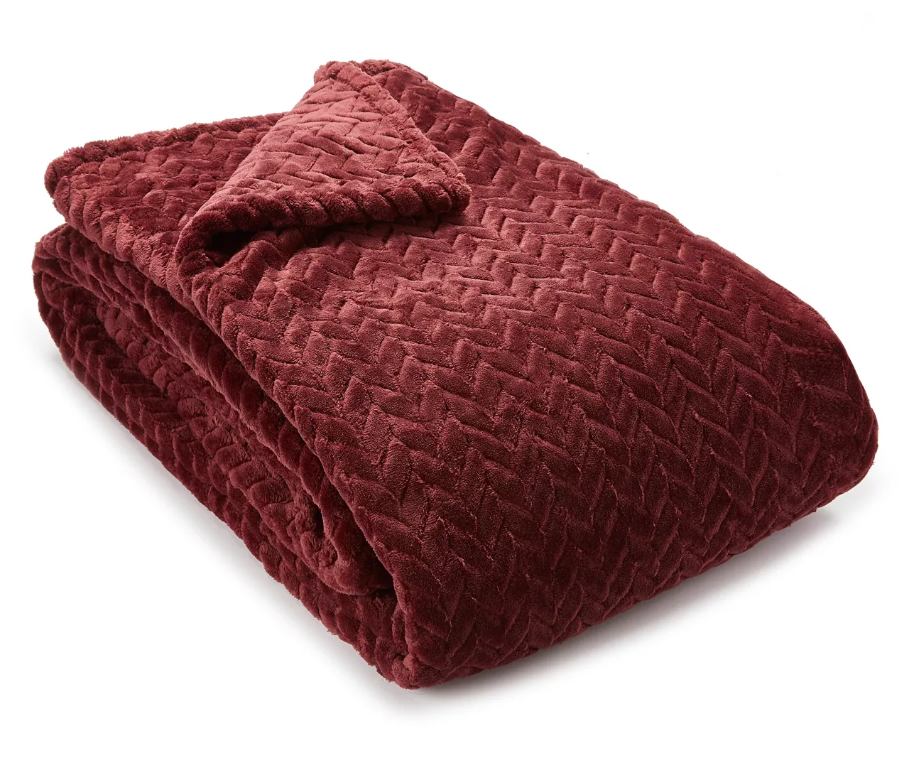 Tawny Port Jacquard Supreme Velvet Queen Blanket 2 Tawny Port Jacquard Supreme Velvet Queen Blanket - Image 2