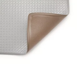 Gray Basketweave-Texture PVC Comfort Mat -Home Furnishing Store 810532474 2