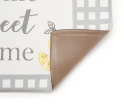 "Home Sweet Home" Light Gray Lemon Grid PVC Comfort Mat -Home Furnishing Store 810532478 2