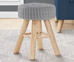 Wooden Leg Upholstered Ottoman -Home Furnishing Store 810533423 1