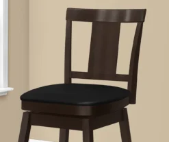 Faux Leather Swivel Bar Stools, 2-Pack -Home Furnishing Store 810533430 4