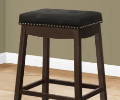 Tufted Nailhead Backless Bar Stools, 2-Pack -Home Furnishing Store 810533440 4
