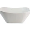 Bliss White Ceramic Square Wave Bowl