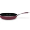 12" Red Aluminum Non-Stick Frying Pan