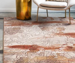 My Magic Carpet Vienna Abstract Washable Area Rug -Home Furnishing Store 810537694 2