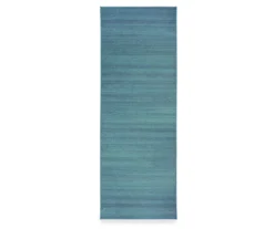 My Magic Carpet Blue Washable Runner, (2'6" X 7')