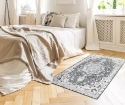 My Magic Carpet Parviz Gray Washable Area Rug -Home Furnishing Store 810537771 2