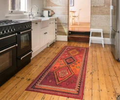 My Magic Carpet Phoenix Kilim Garnet Washable Area Rug -Home Furnishing Store 810537783 2