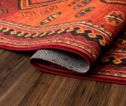 My Magic Carpet Phoenix Kilim Garnet Washable Area Rug -Home Furnishing Store 810537783 4
