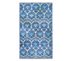 My Magic Carpet Leilani Damask Washable Area Rug -Home Furnishing Store 810537798 1