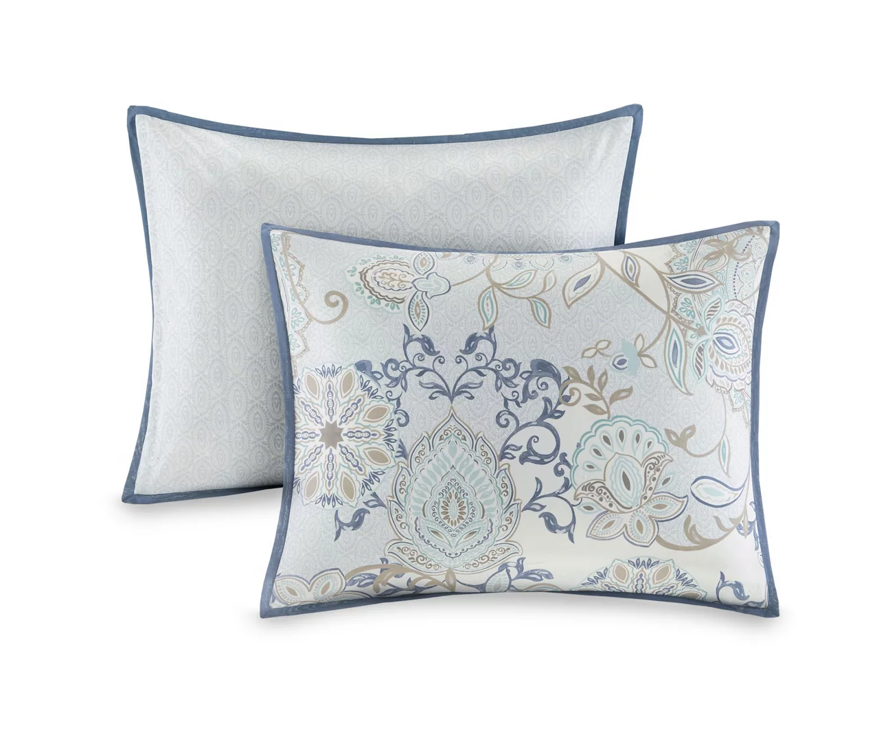 Lian Blue Reversible Duvet Cover Set 4 Lian Blue Reversible Duvet Cover Set - Image 4