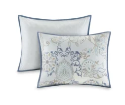 Lian Blue King/California King 3-Piece Reversible Duvet Cover Set -Home Furnishing Store 810538031 810538032 4