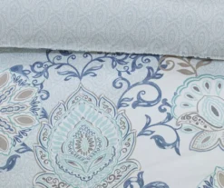 Lian Blue King/California King 3-Piece Reversible Duvet Cover Set -Home Furnishing Store 810538031 810538032 5