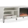 Rylee White Electric Fireplace Console