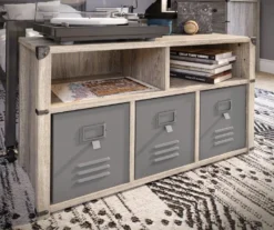 Nova Gray Oak Bedroom Storage Bench -Home Furnishing Store 810538200 3