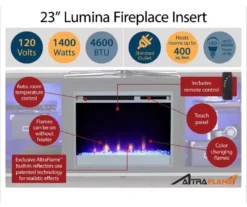 48" Intrepid White Electric Fireplace Console 10 48" Intrepid White Electric Fireplace Console -Home Furnishing Store 810538247 5