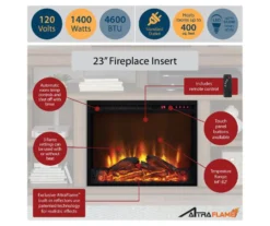 65" Himmel Espresso Electric Fireplace Console -Home Furnishing Store 810538249 5