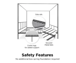 Marion Dark Gray Metal King Canopy Bed -Home Furnishing Store 810538378 6