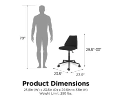 Novogratz Brittany Office Chair 18 Novogratz Brittany Office Chair -Home Furnishing Store 810538398 6