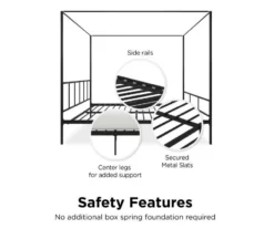 Novogratz Marion Canopy Bed -Home Furnishing Store 810538413 5