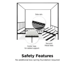 Novogratz Marion Canopy Bed -Home Furnishing Store 810538414 5