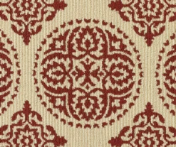 Red & White Medallion Accent Rug, (20" X 60") 8 Red & White Medallion Accent Rug, (20" X 60") -Home Furnishing Store 810539127 2