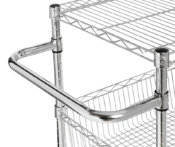 Chrome 3-Shelf Storage Cart -Home Furnishing Store 810539919 4