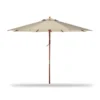 9' Natural Wood Market Patio Umbrella