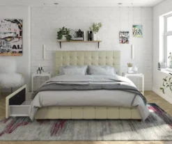 CosmoLiving Elizabeth Velvet Storage Bed -Home Furnishing Store 810540949 1