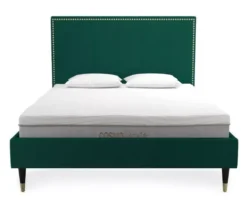 CosmoLiving Audrey Velvet King Bed -Home Furnishing Store 810541049 4